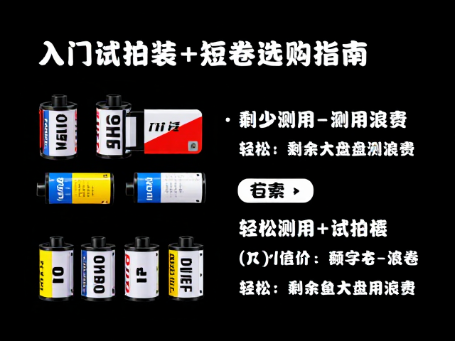试拍装与短卷的使用场景差异