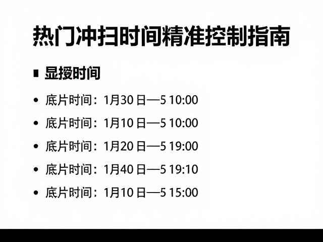 显影时间的精准控制策略