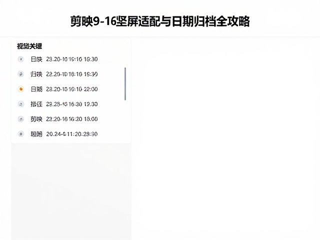 日期归档的命名规范与路径管理