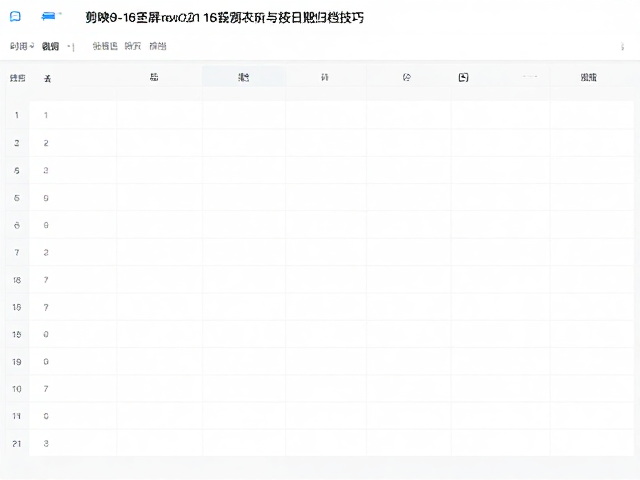 基于时间轴的数据归档与项目管理