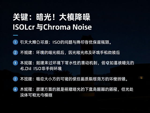 夜景暗光大幅降噪,降低ISO上限与Chroma Noise优化指南