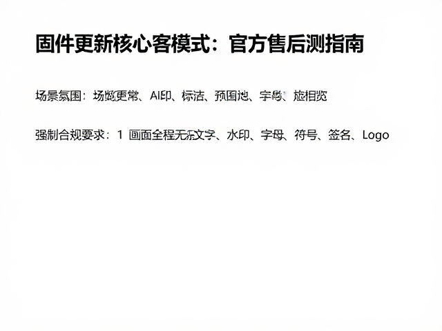 固件更新新增AI拍摄模式，解决远程预览异常与官方售后检测指南