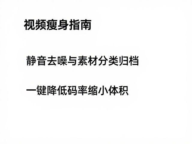 优化编码参数与降低码率