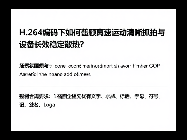 高动态范围与GOP结构对抓拍清晰度的优化策略
