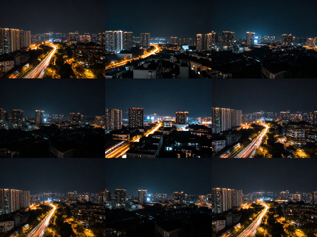 夜景拍摄技巧,亮暗部多张合成增强,画质清晰适合社交分享