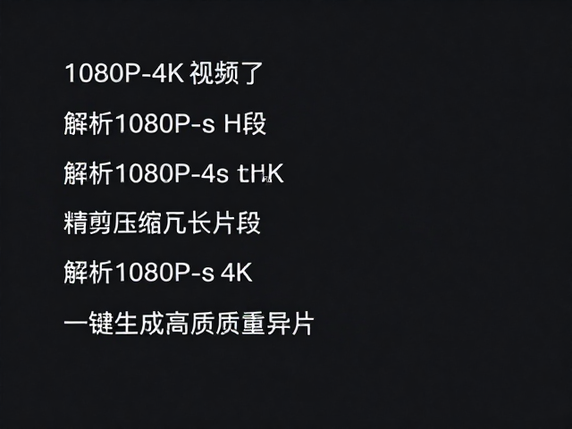 1080P-4K高清视频导出,精剪压缩冗长片段,一键生成高质量成片