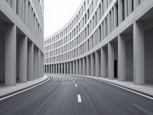 建筑拍摄开启线性模式,拉直弯曲道路方便后期剪辑
