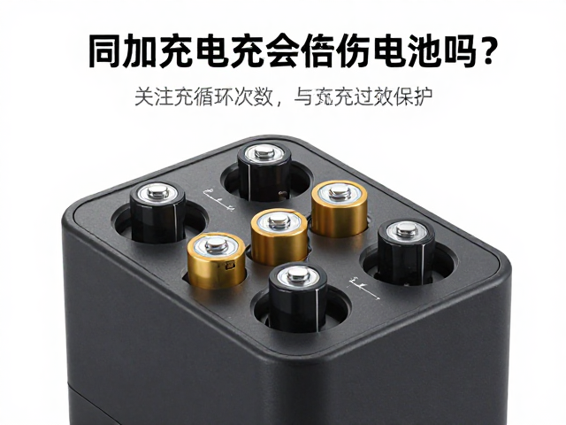 多槽充电器同时充电池会伤电池吗?关注循环次数与过充保护