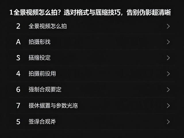 拍摄前的硬件配置与参数设定