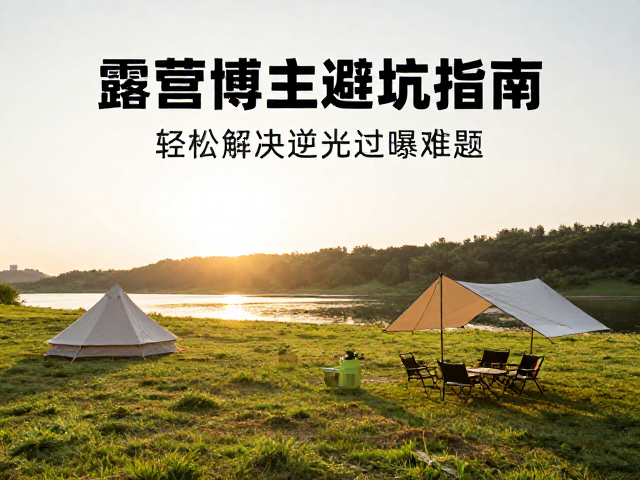 露营博主避坑指南,提前规划机位,轻松解决逆光过曝难题