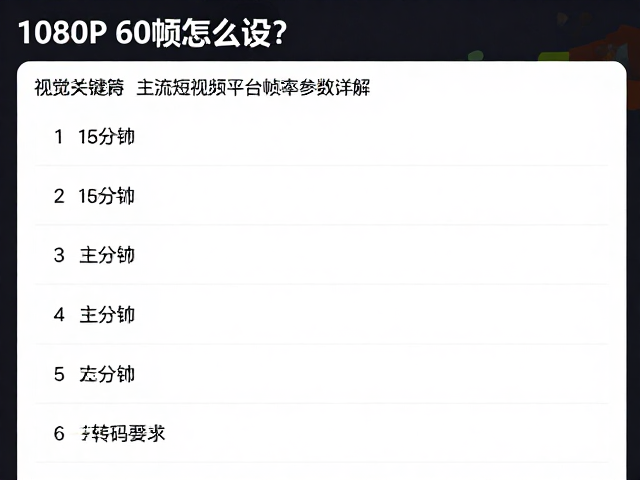 主流平台上传参数与转码机制