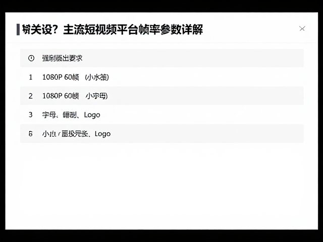 拍摄设备与后期导出设置