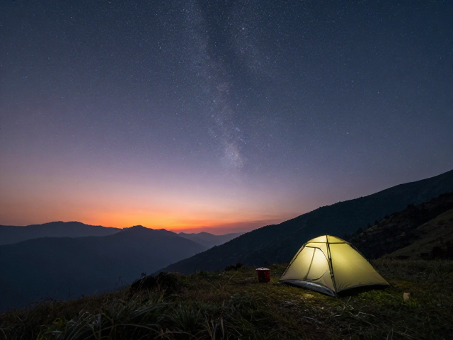 星空下的静谧观测
