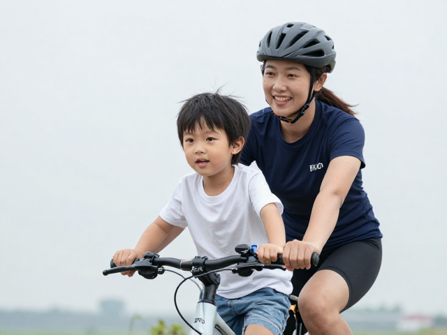 亲子家庭骑行首选,车把夹搭配4K-30帧拍摄,记录高清成长瞬间