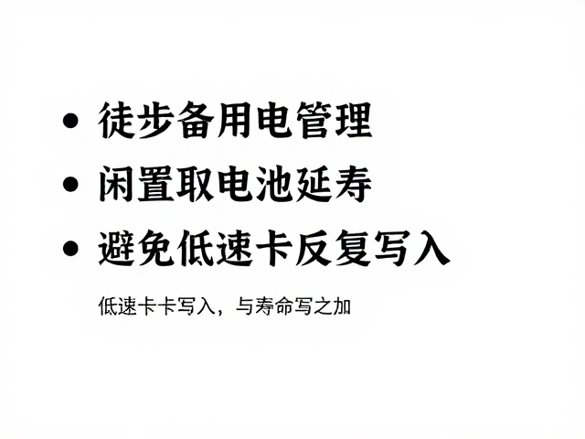 低速卡写入机制与寿命维护