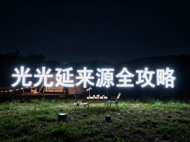 露营拍摄氛围感,提前构图锁机位,光绘延时素材来源全攻略