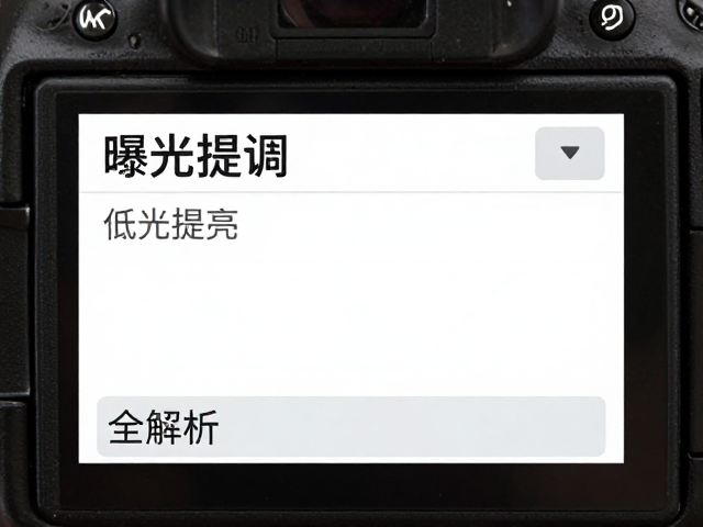 相机曝光补偿怎么调?低光提亮、高速快门设置全解析