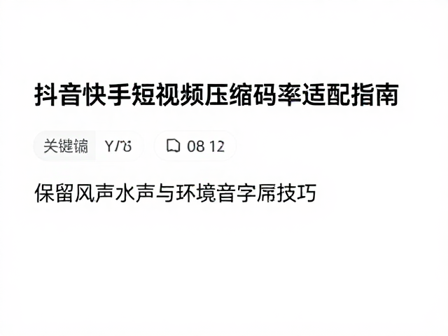 字幕与音频同步的精准控制