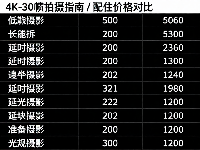 延时摄影的从属设置与执行逻辑