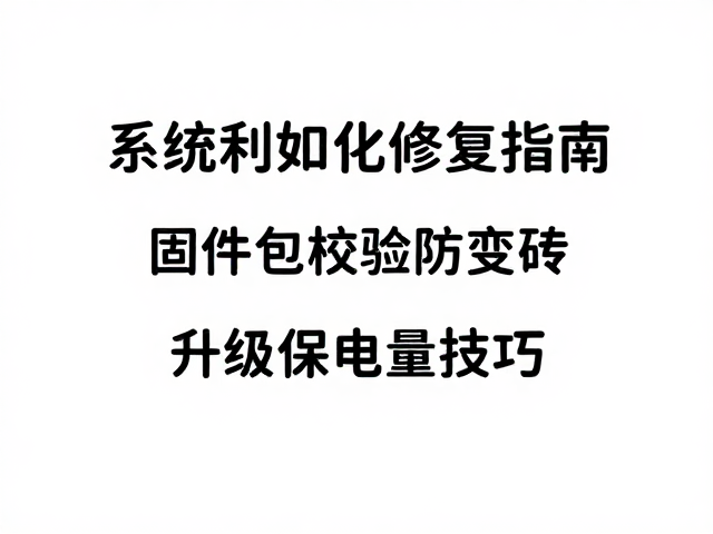 固件包校验防变砖