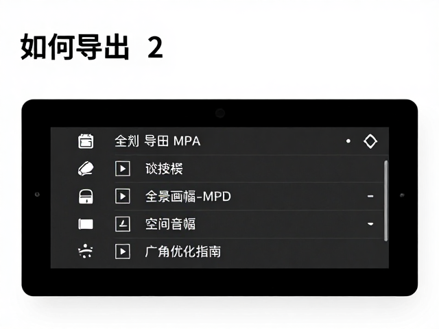 如何导出2,1全景画幅MP4视频?附带空间音频设置与广角优化指南