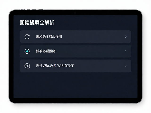 固件版本的核心作用与检查路径