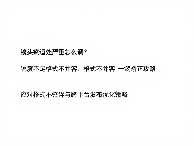 应对格式不兼容与跨平台发布的优化策略