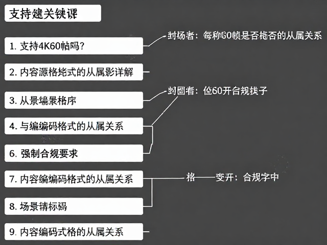内容源与编码格式的从属关系