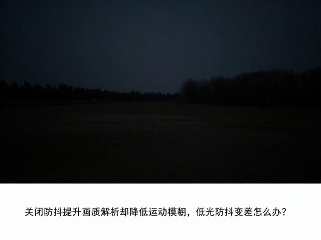 低光环境下防抖失效的解决方案