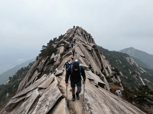 攀登过程中的动态记录:呼吸与步伐的节奏