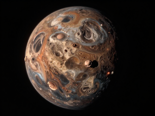 小行星视角切换全景球体创意模式，沉浸式体验小行星特效