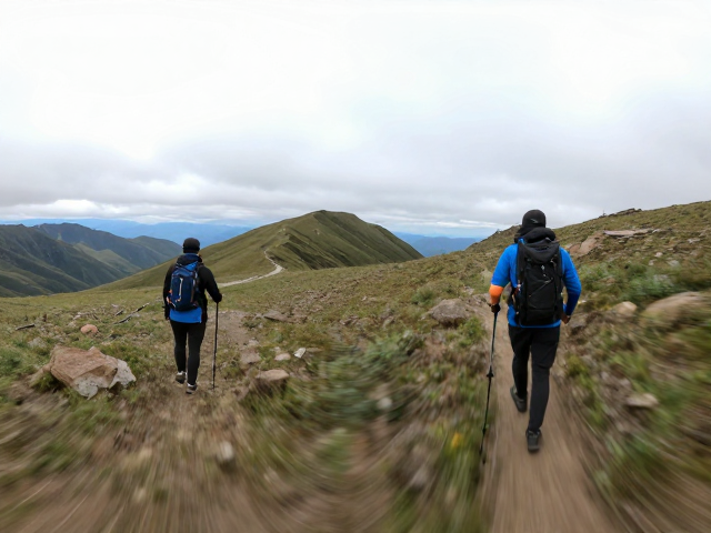 前后双镜头360&deg;全景记录，运动轨迹平滑，打造极致徒步旅行体验