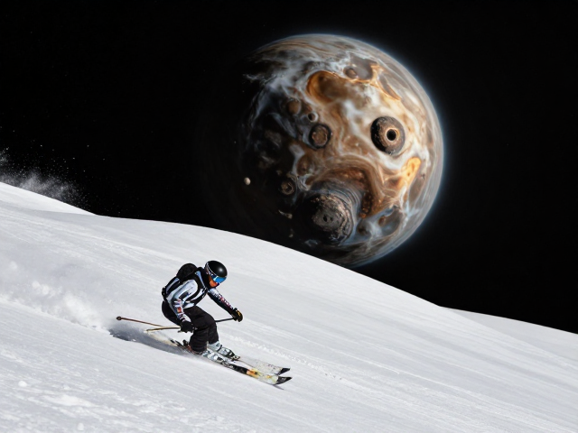 快门速度怎么设?全景小行星延时与滑雪下坡技巧