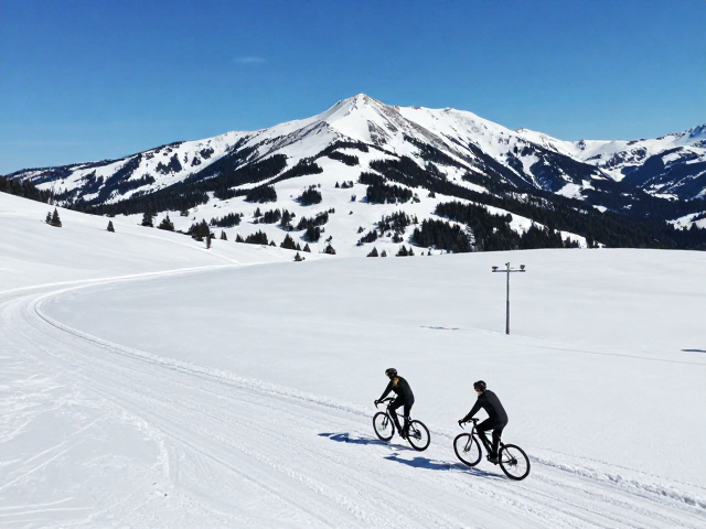 骑行路线记录，滑雪全景素材，调整画面水平修正倾斜构图，打造高流量短视频