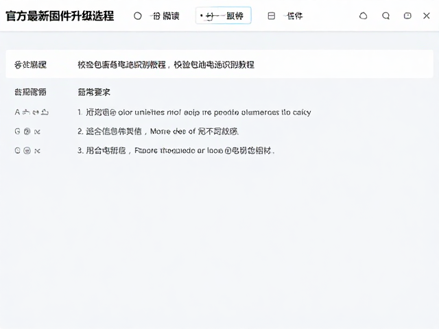 升级后验证与异常处理