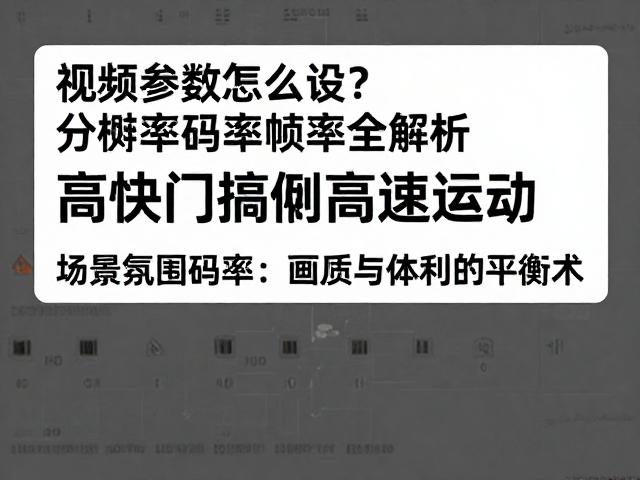 码率:画质与体积的平衡术