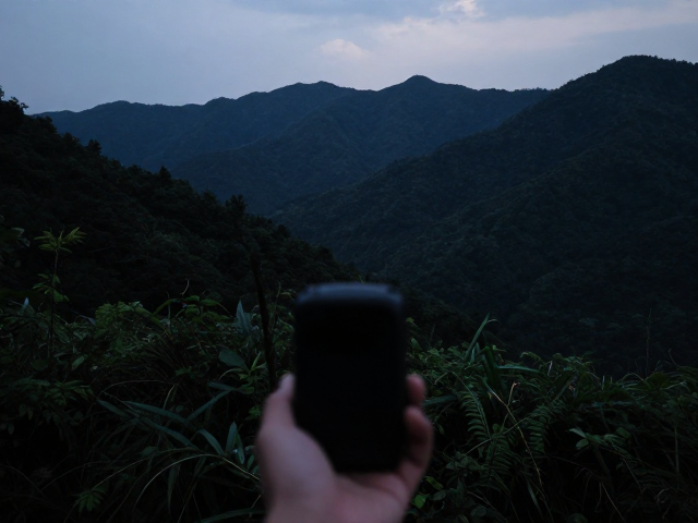 暗光手持跟拍傍晚山林,极简自然风沉浸式记录