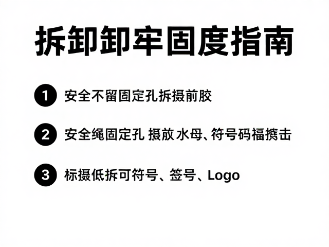 标准化拆卸操作与残胶清除规范