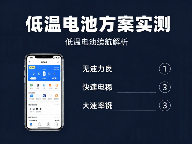 低温电池方案的核心技术指标解析