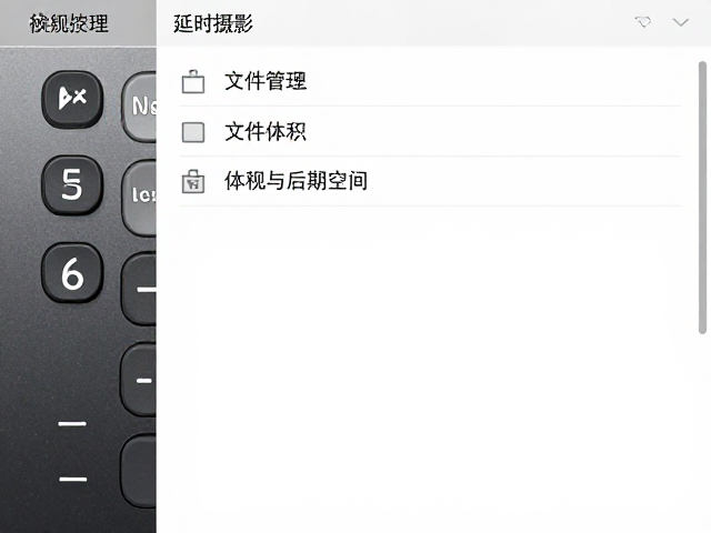 存储与文件管理:兼顾体积与后期空间