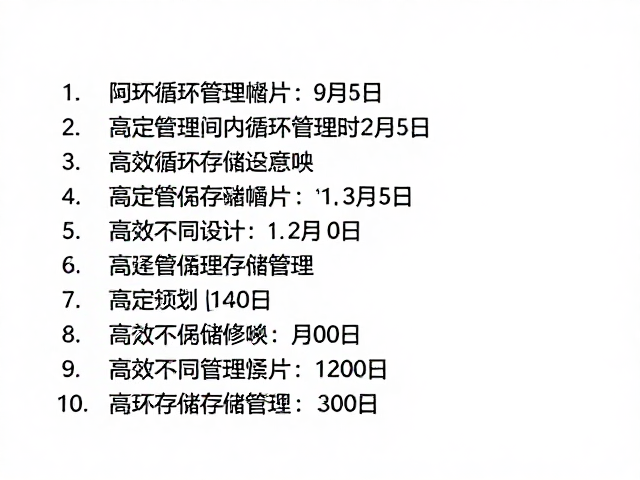 设定时长与循环存储的管理策略
