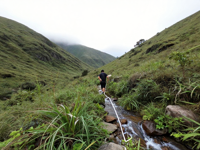 GPS轨迹记录爬山风景,登山玩家眼中的花草溪流