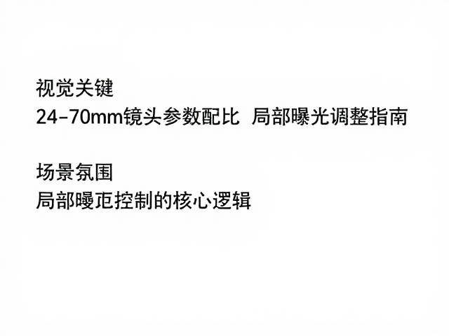 局部曝光控制的核心逻辑
