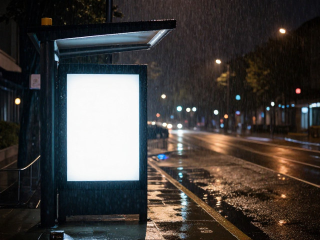 雨夜公交站台,氛围感夜景与滴水珠的唯美摄影灵感