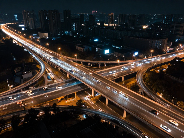 路桥夜景拍摄，都市立交车流下的色温校正秘籍