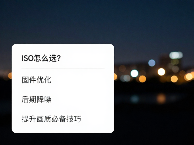 拍摄前的场景预判与参数预设