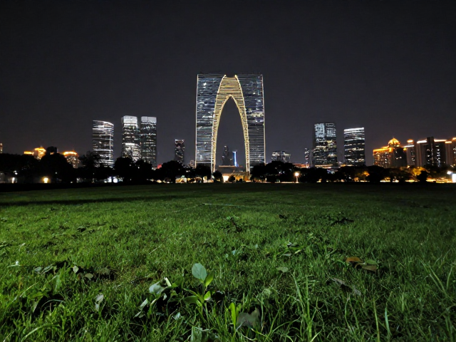 避开草地的构图策略