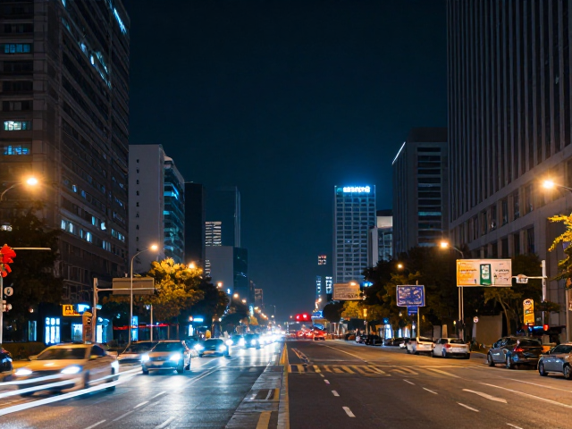 城市车流噪点控制，遵守公共场所规定，拍出纯净夜景大片
