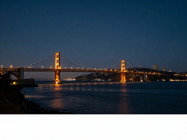 海湾大桥夜景怎么拍？包围曝光技巧让照片更惊艳