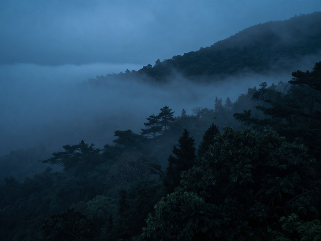 广角镜头下的山林雾夜,捕捉极致雾气氛围的摄影指南
